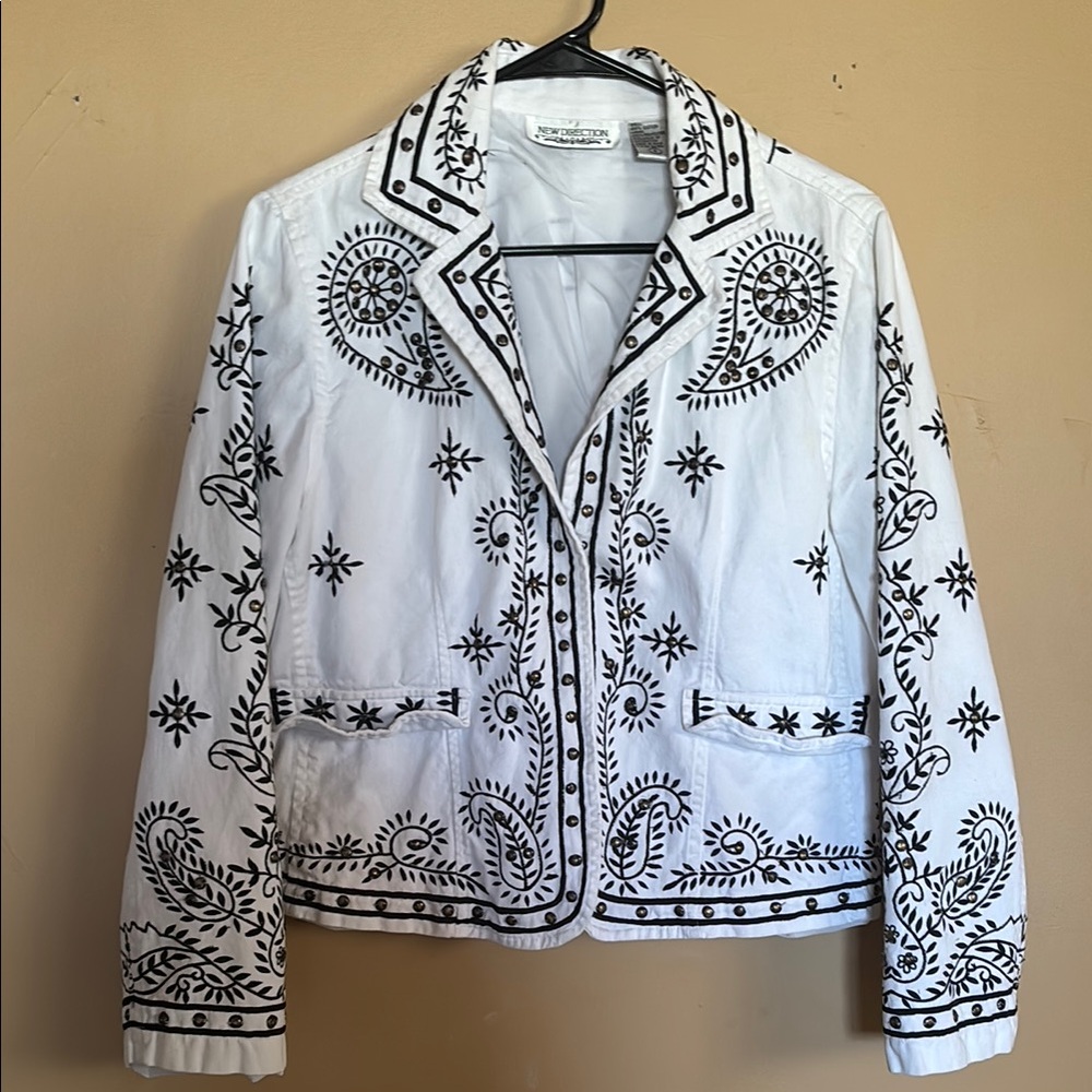 White Embroidered Jacket